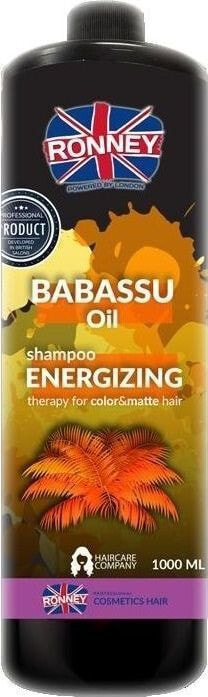 Ronney Babassu Oil Energizing Shampoo Увлажняющий и придающий блеск шампунь для ухода за окрашенными и тусклыми волосами 1000 мл
