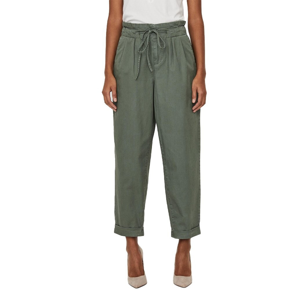 VERO MODA Evany Loose String Ankle High Waist Pants