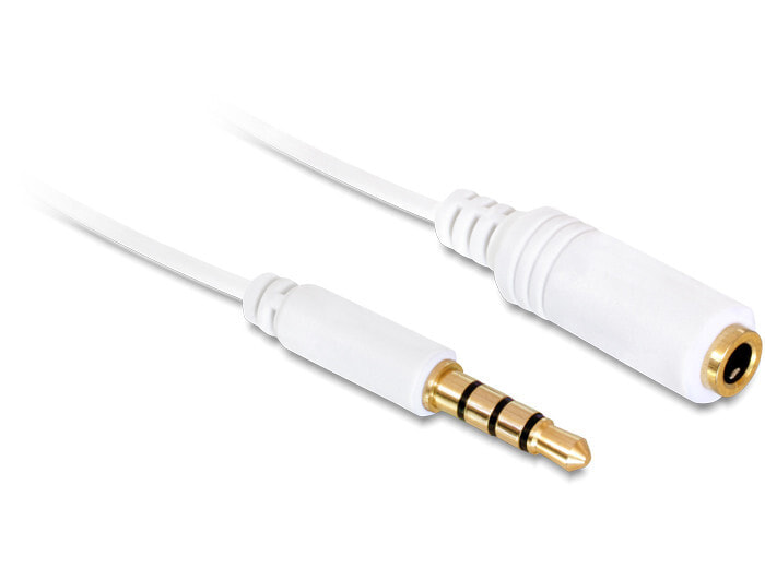DeLOCK 84717 аудио кабель 0,5 m 3,5 мм Белый