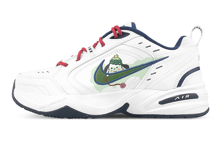 Nike Air Monarch 4 Chunky Sneakers Unisex Low-Top White Red/Green