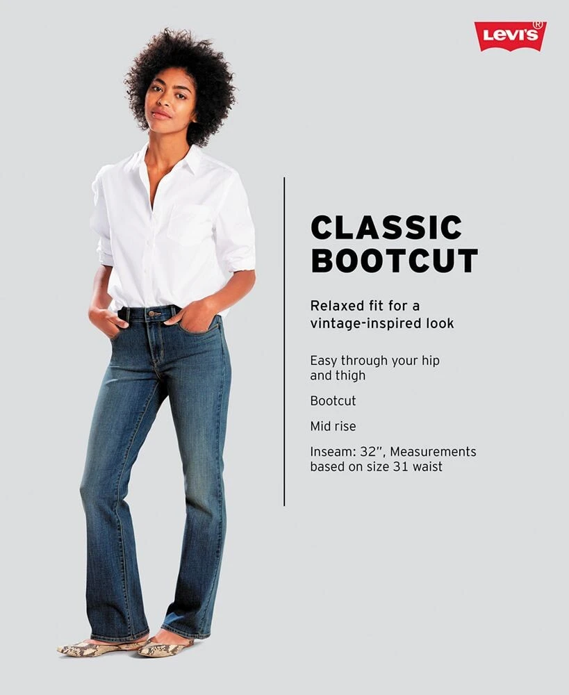 Levi's women's Casual Classic Mid Rise Bootcut Jeans