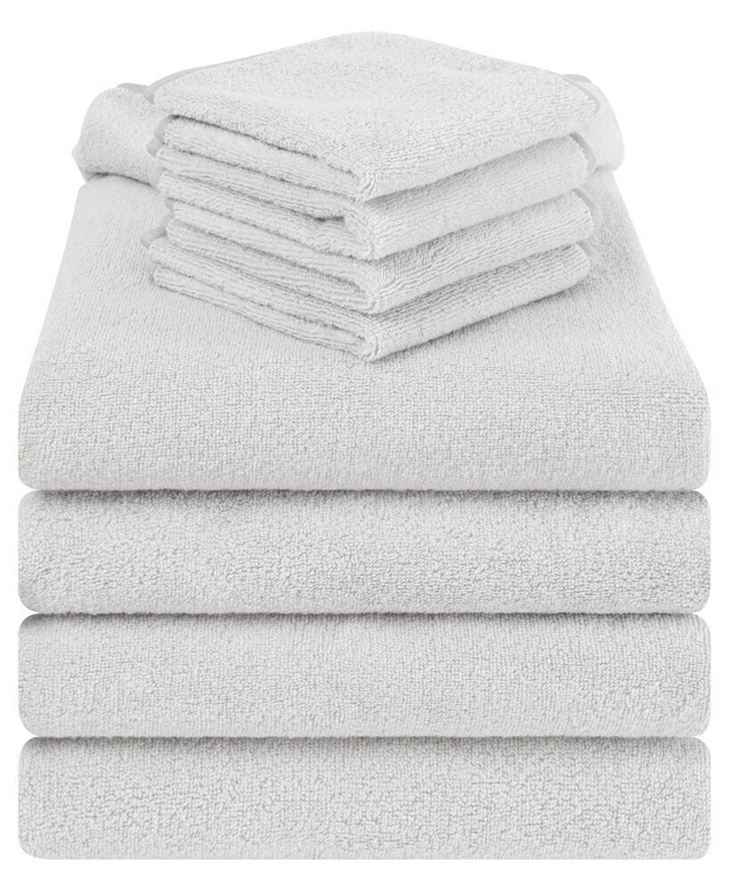 American Soft Linen turkish Cotton Baby Toddler 8-Pc. Bath Towel Set