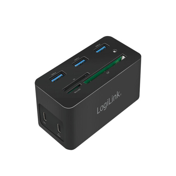 LogiLink UA0370 док-станция для ноутбука Проводная USB 3.2 Gen 1 (3.1 Gen 1) Type-C Черный