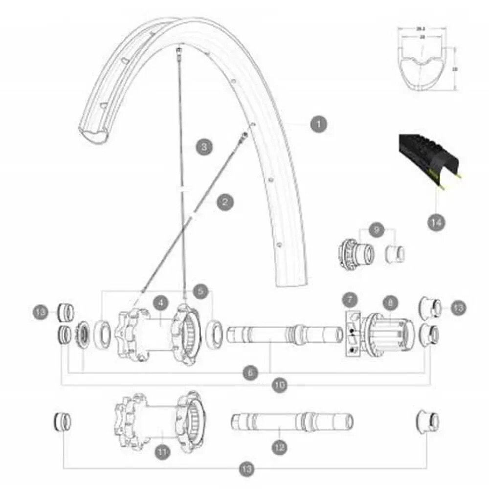 MAVIC Kit Free Wheel ITS4 2012 Set