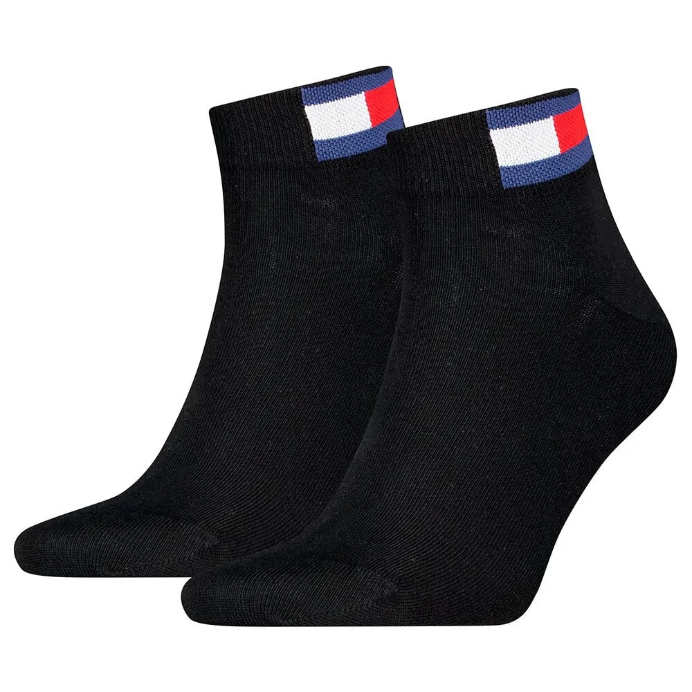 TOMMY HILFIGER Flag Quarter short socks 2 pairs