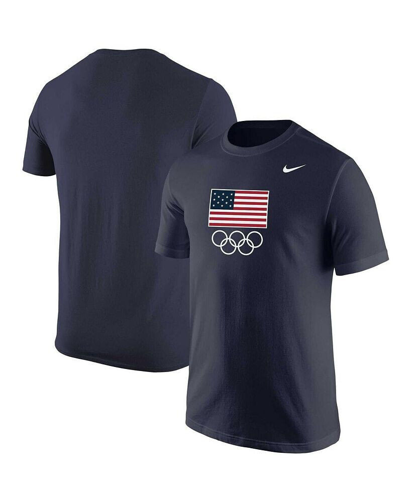 Nike men's Navy Team USA Olympic Rings Core T-shirt