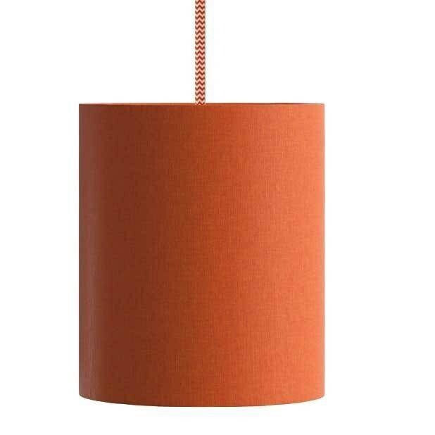 CREATIVE CABLES Textile Cylinder Hanging Lamp With Light Bulb 1.2 m