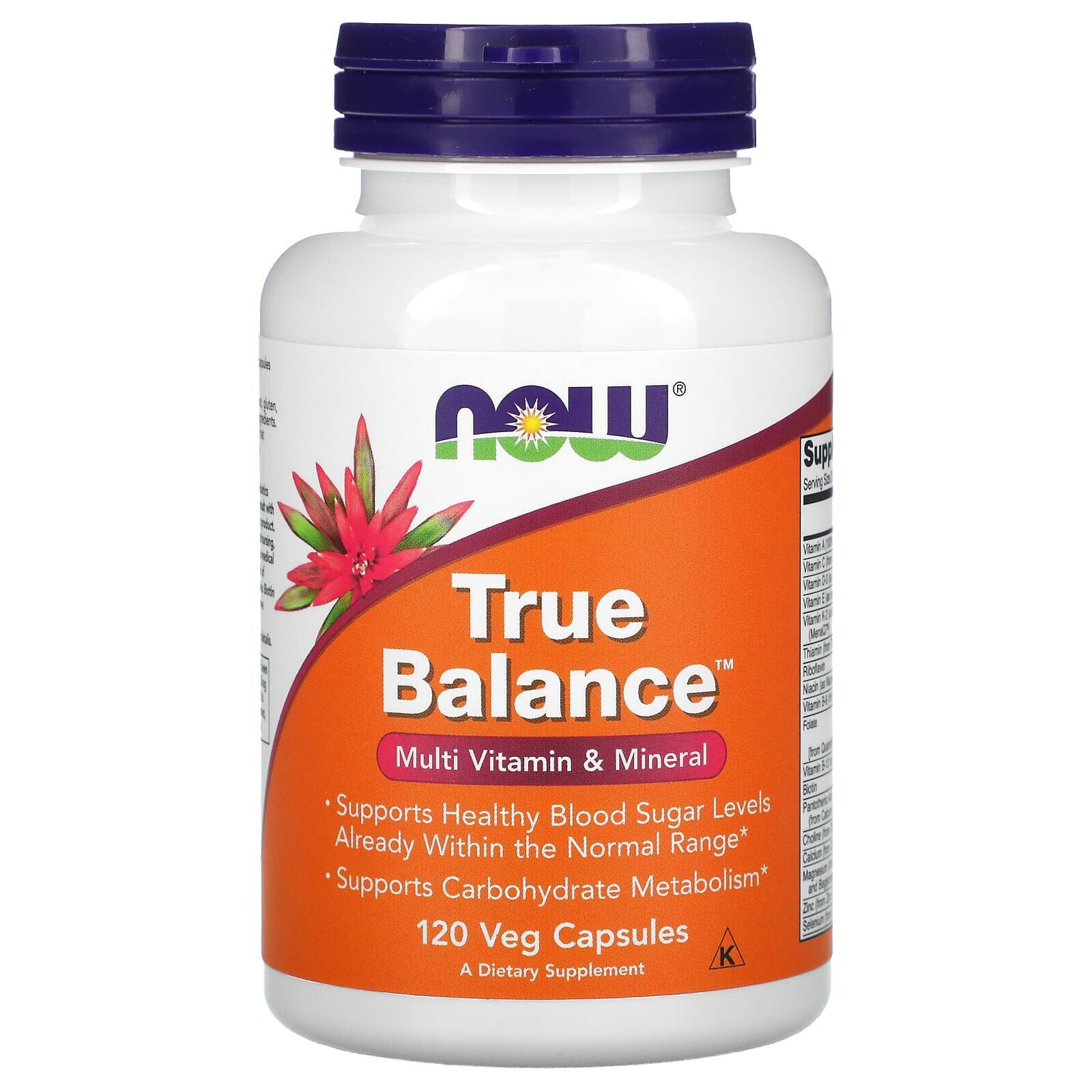 NOW Foods True Balance витаминно-минеральный комплекс 120 Капсул