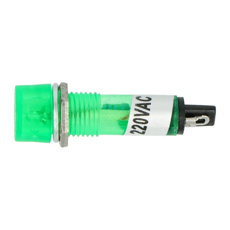 220V AC - 10mm indicator - green
