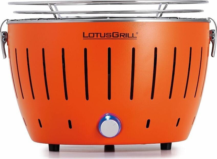 LotusGrill Grill turystyczny Węglowy Mini 26 cm x 26 cm pomarańczowy