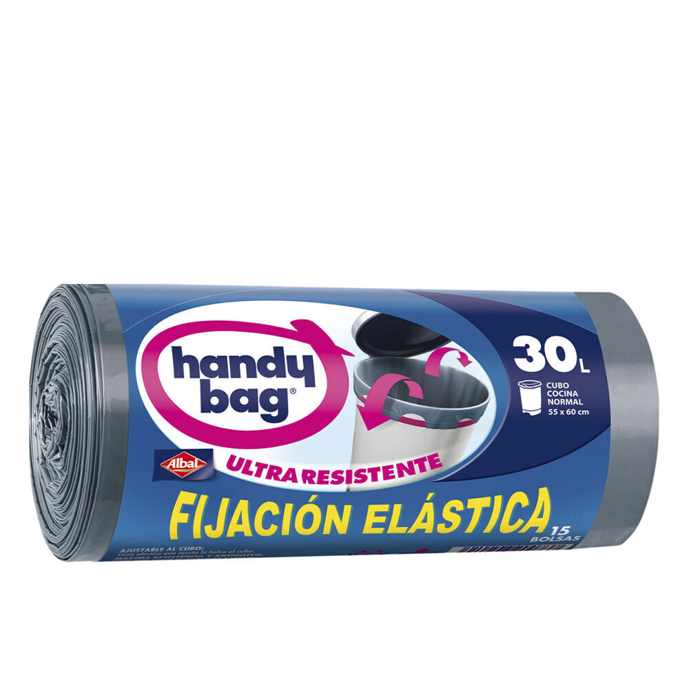 HANDY BAG ELASTIC FIXING garbage bag 30 liters 15 u