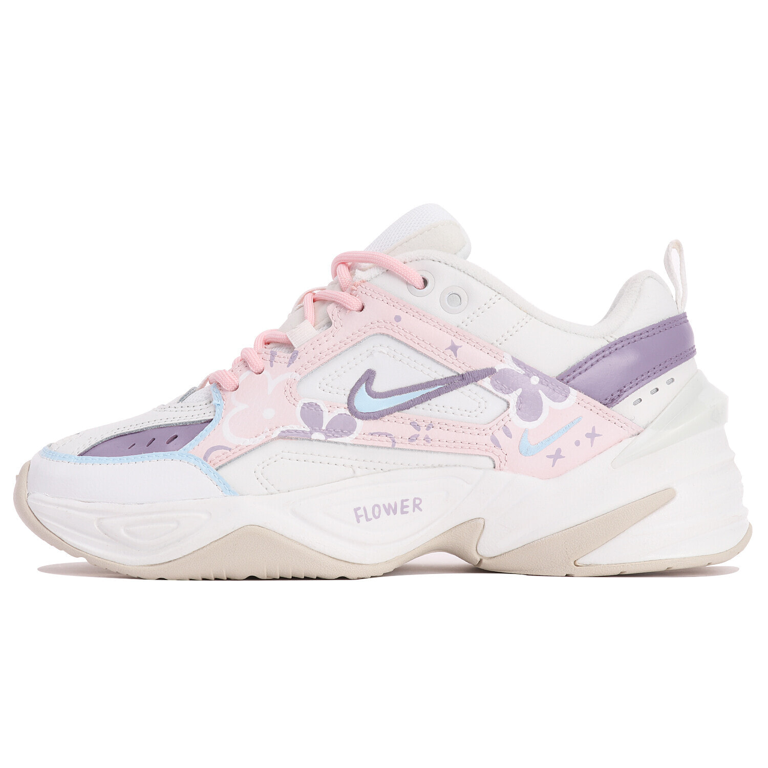 Nike M2K Chunky Sneakers Women's Low-Top Pink Purple