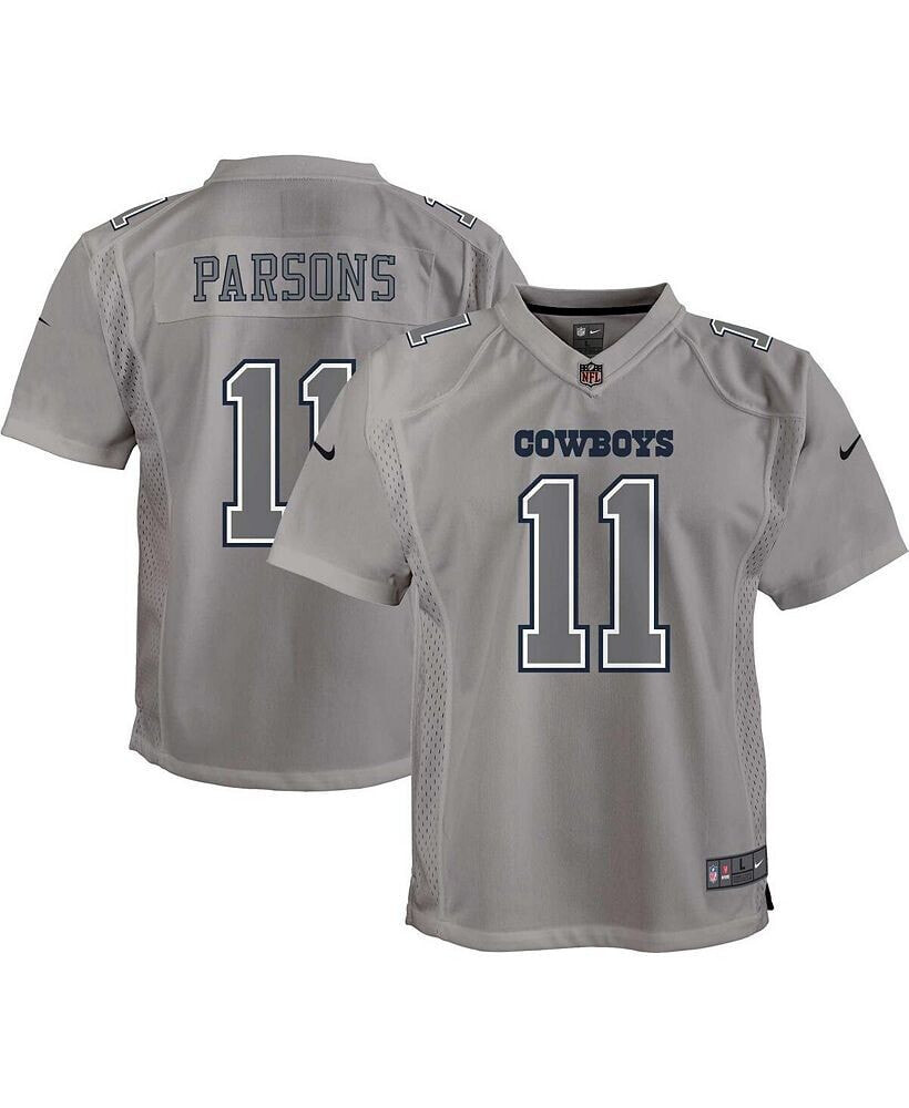 Nike youth Boys Micah Parsons Gray Dallas Cowboys Atmosphere Game Jersey