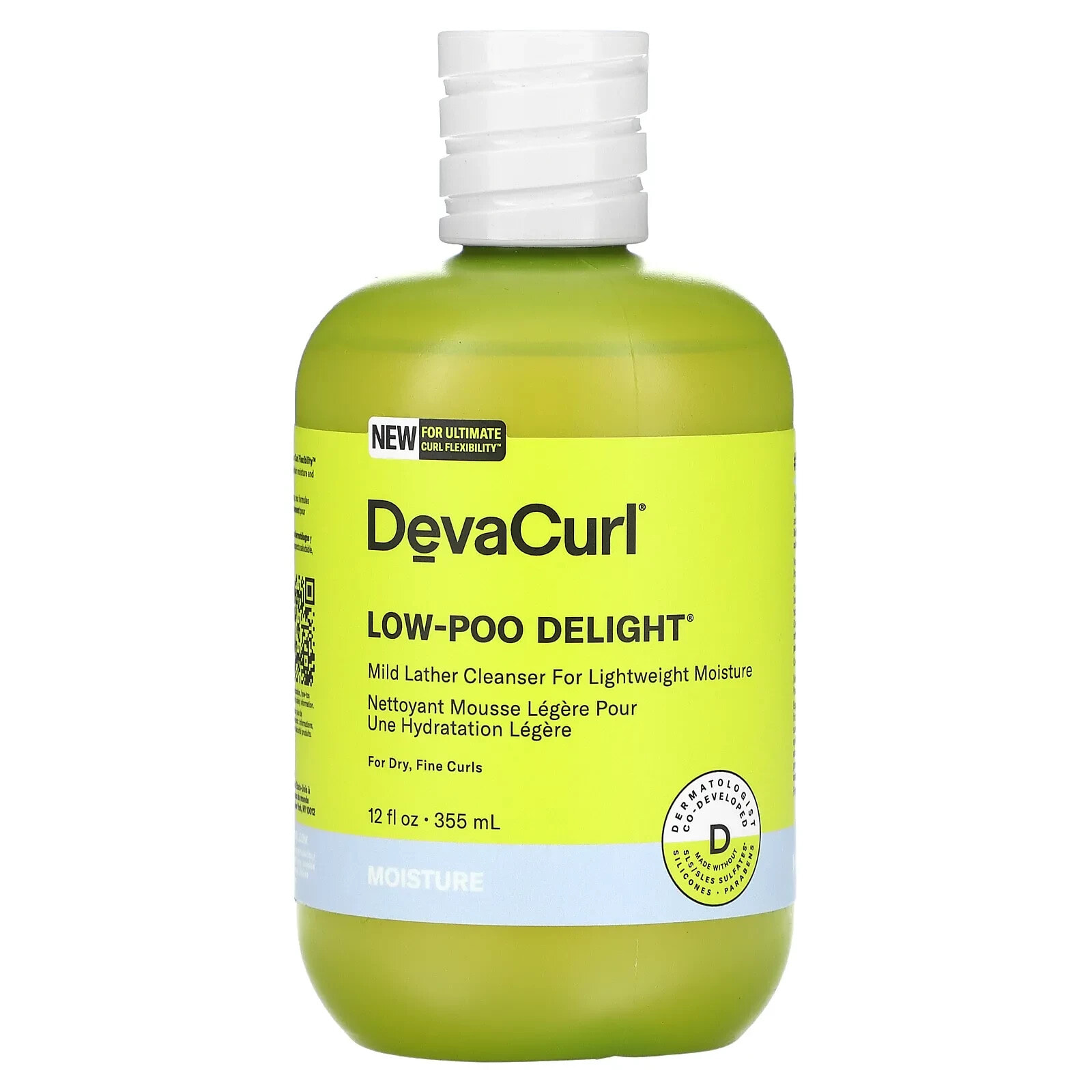 DevaCurl Low-Poo Delight Mild Lather Cleanser Мягкая увлажняющая пенка для сухих и тонких волос 355 мл