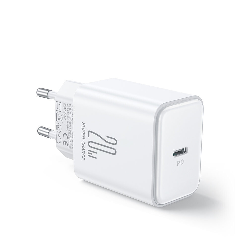 Ładowarka sieciowa USB-C 20W PD z kablem do iPhone Lightning biała