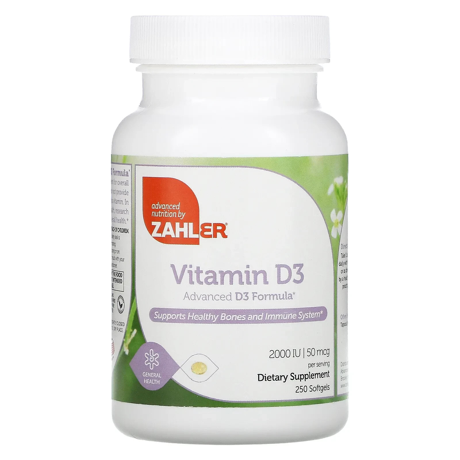 Vitamin D3, Advanced D3 Formula, 50 mcg (2,000 IU), 120 Softgels