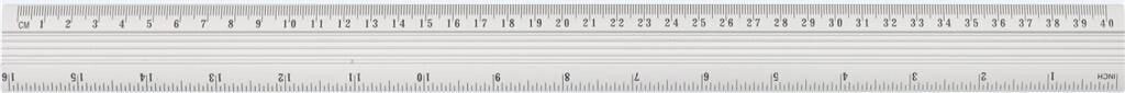 Grand 40 cm aluminum ruler