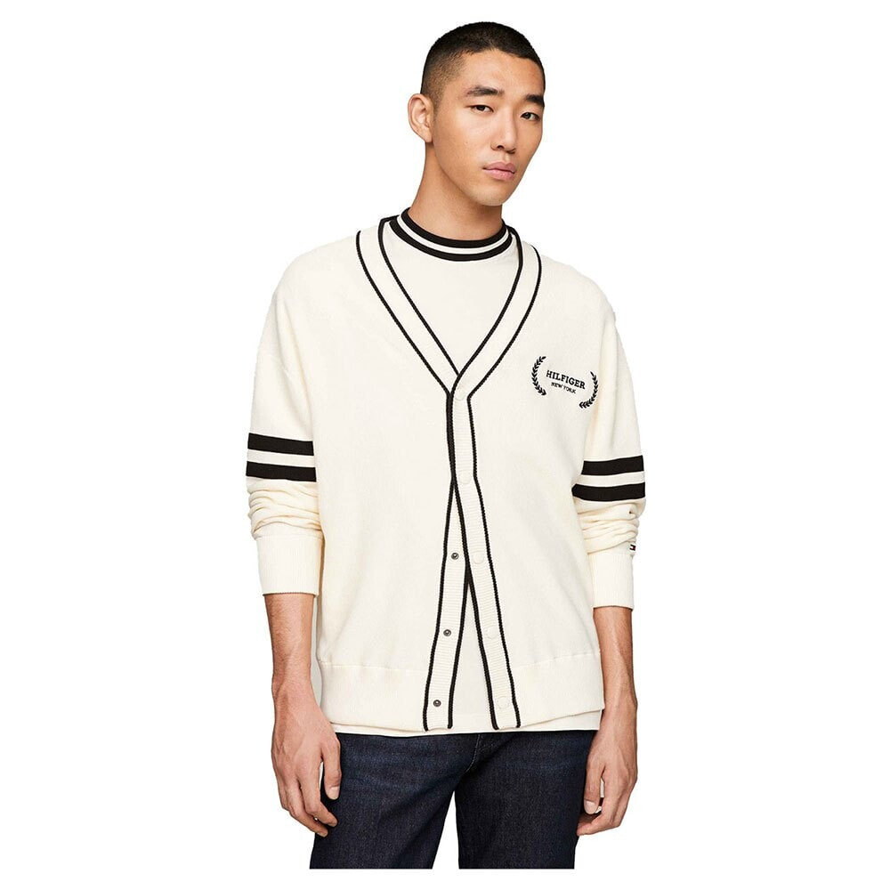 TOMMY HILFIGER Monotype Tipped cardigan