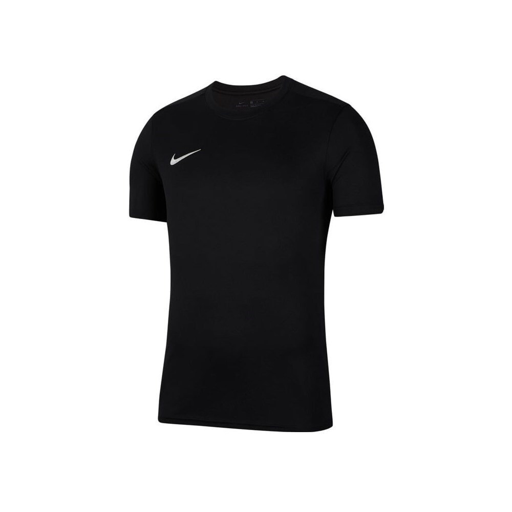 Мужская футболка спортивная черная однотонная для бега Nike Park Vii
