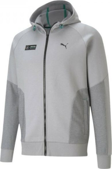 Мужская серая толстовка Puma Puma Mercedes-AMG Petronas F1 Hooded Sweat Jacket 599609-01 Czarne XS