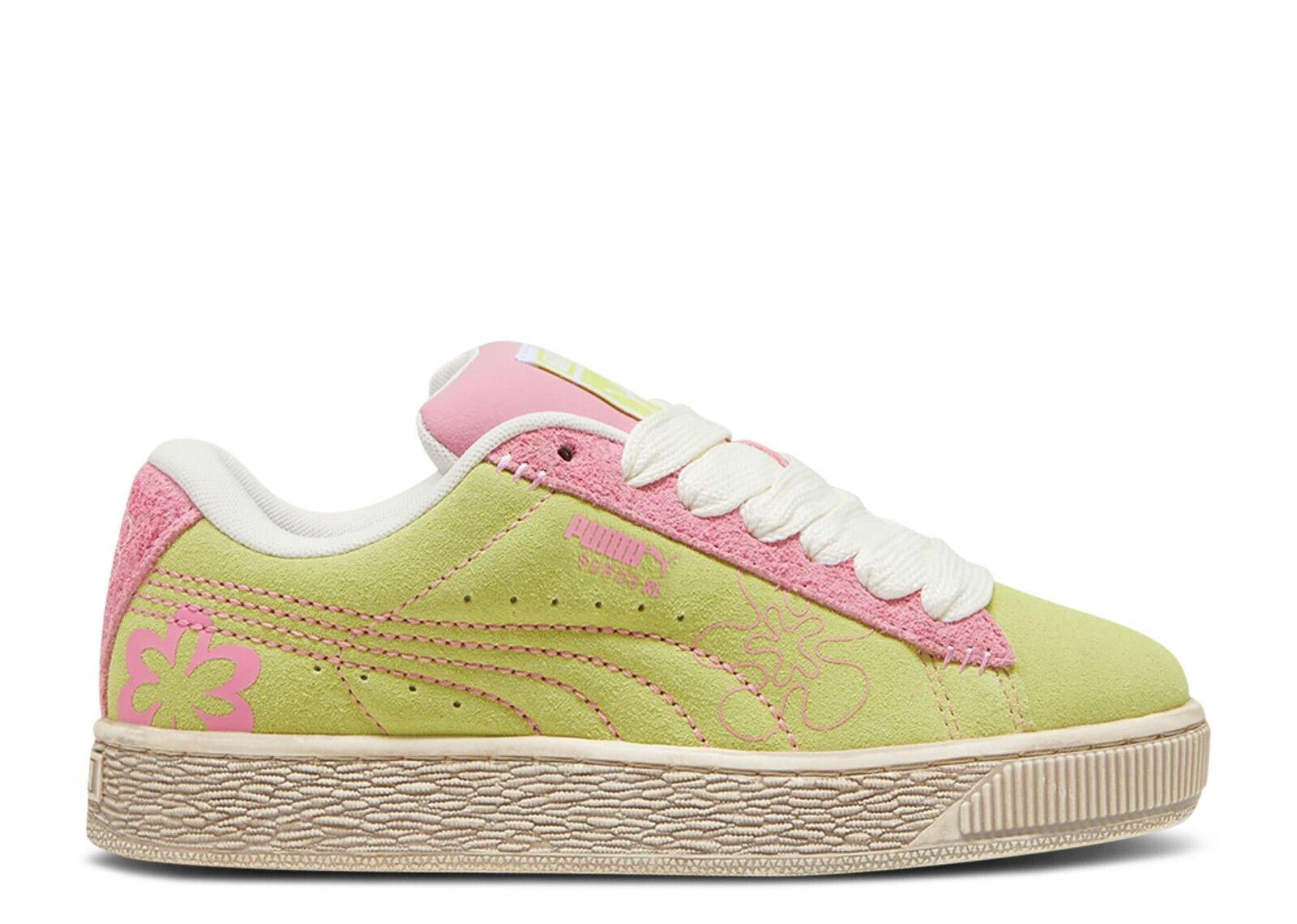 Suede XL Big Kid 'Skater Bloom - Lime Sheen'