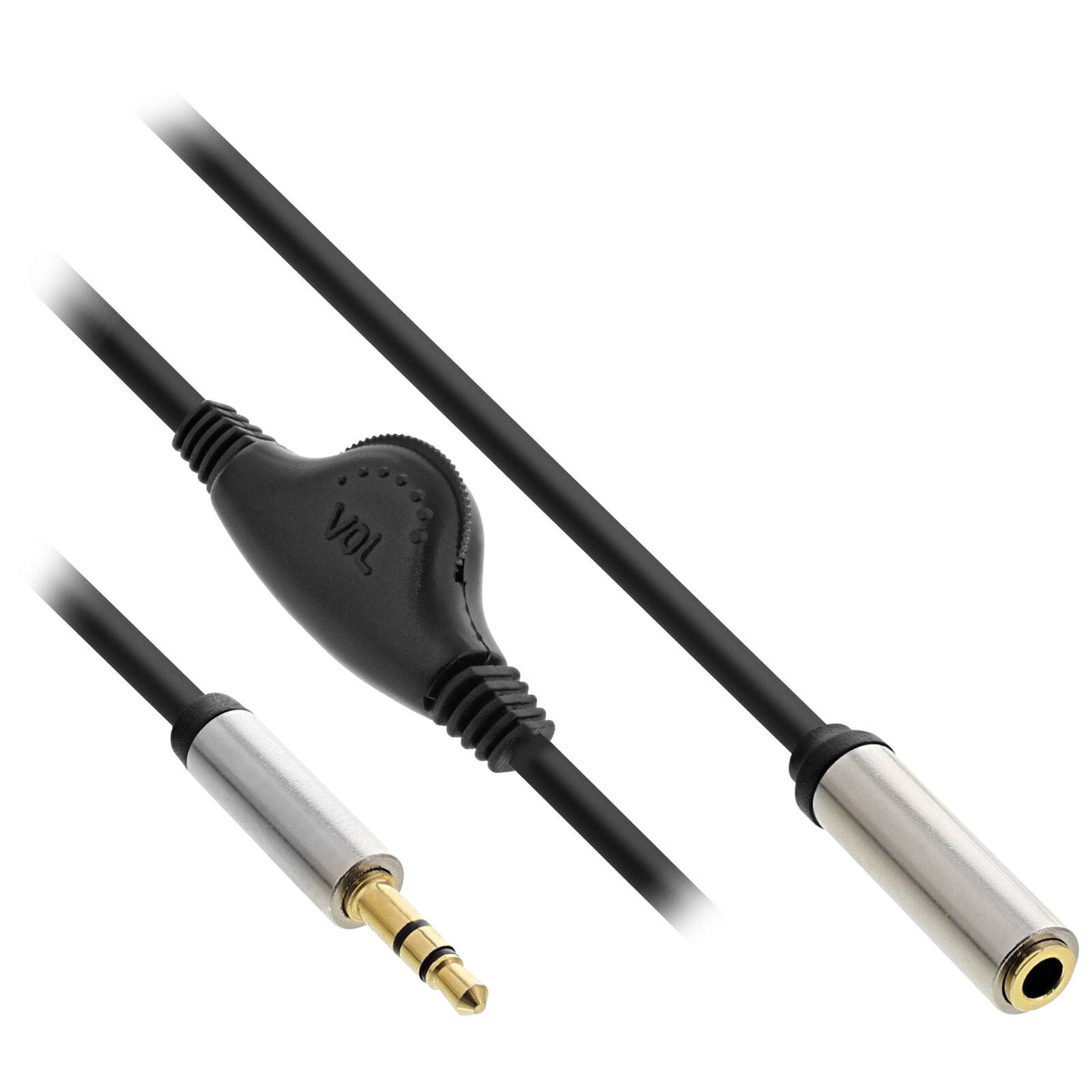 InLine 99253B аудио кабель 0,25 m 3,5 мм Черный