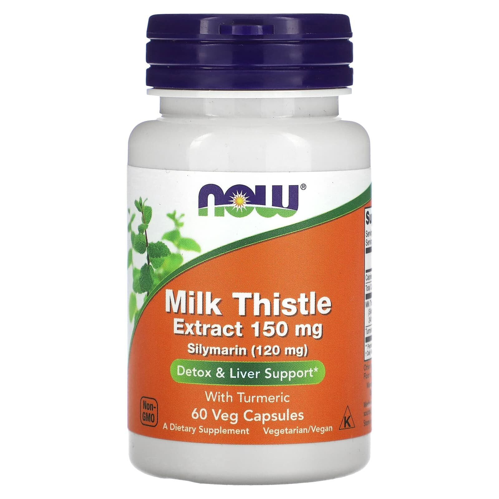 Milk Thistle Extract with Turmeric, 150 mg, 60 Veg Capsules