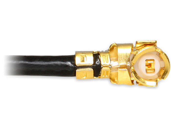 DeLOCK 88464 кабельный разъем/переходник I-PEX RP-TNC Черный, Золото, Серебристый