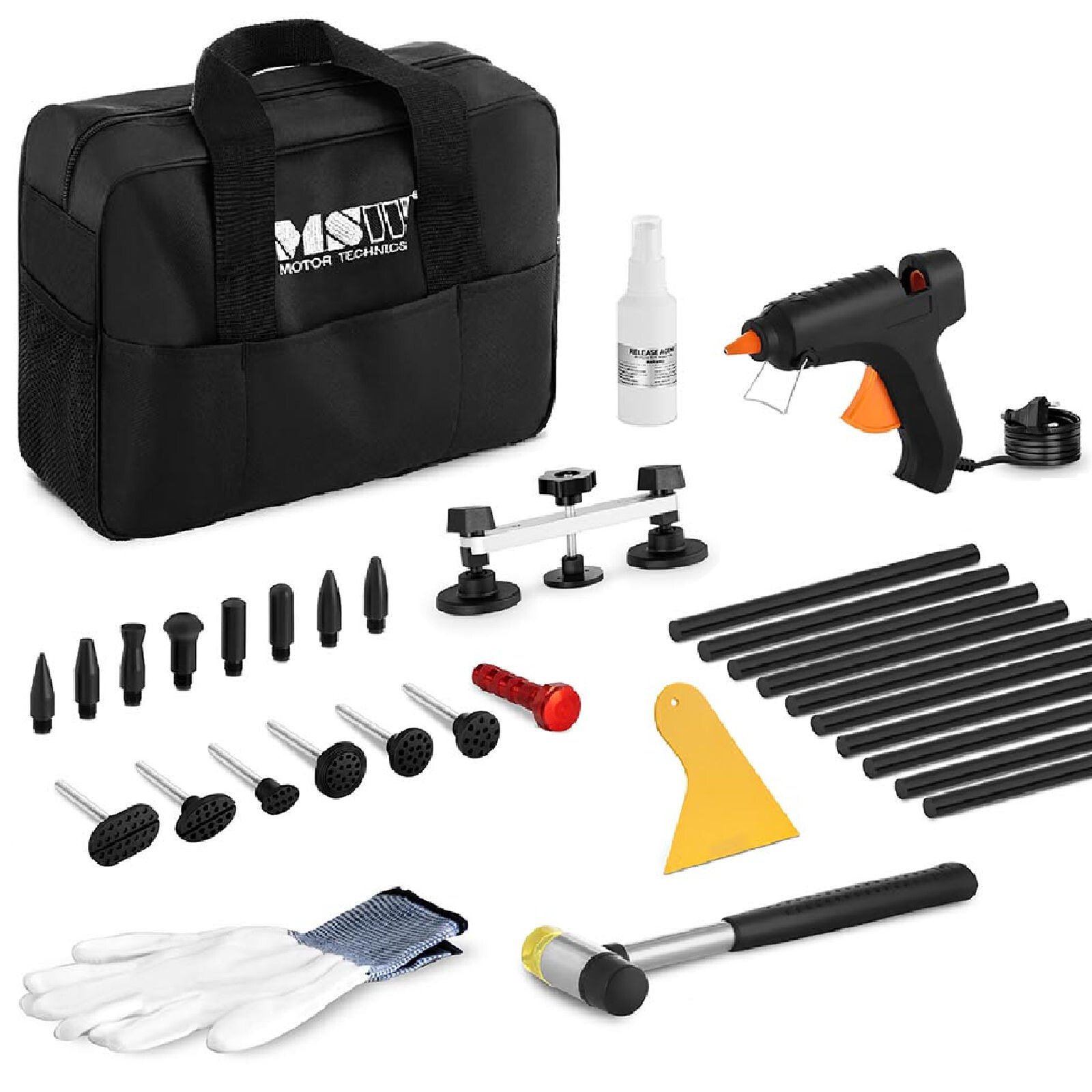 PDR repair kit for removing dents in the car body - 8 adapters