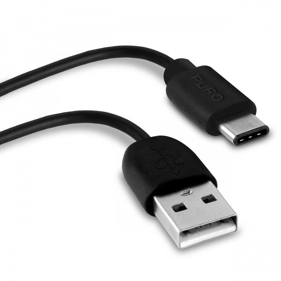 Puro CUSBC31 - 1 m - USB C - USB C - USB 2.0 - Male/Male - Black