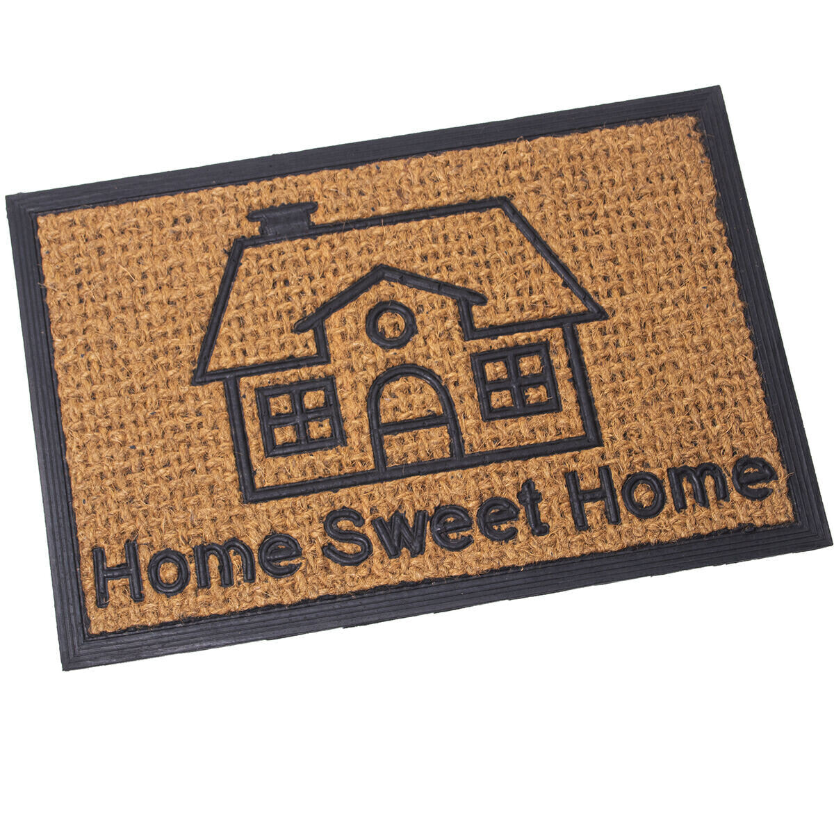 Doormat Alexandra House Living HOME SWEET HOME Brown 40 x 1 x 60 cm