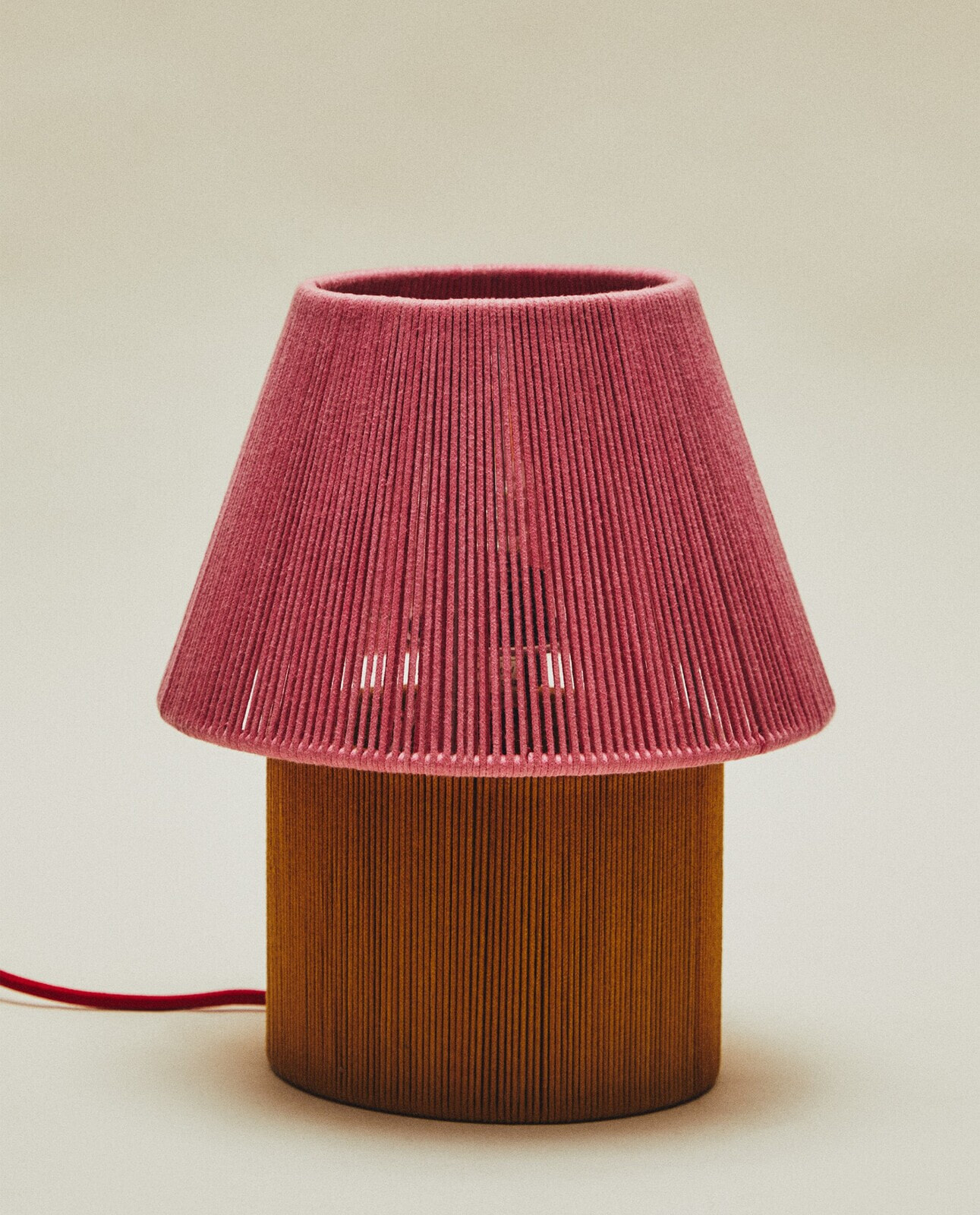 Table lamp with cord shade x collagerie