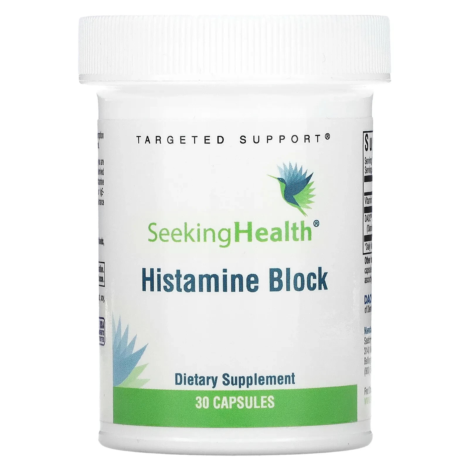 Seeking Health, Блокатор с гистамином, 30 капсул