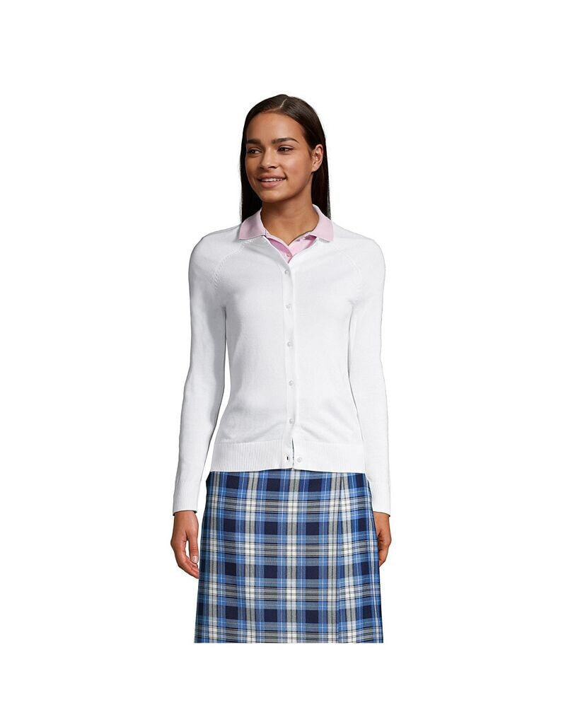 School Uniform Women's Cotton Modal Cardigan Sweater