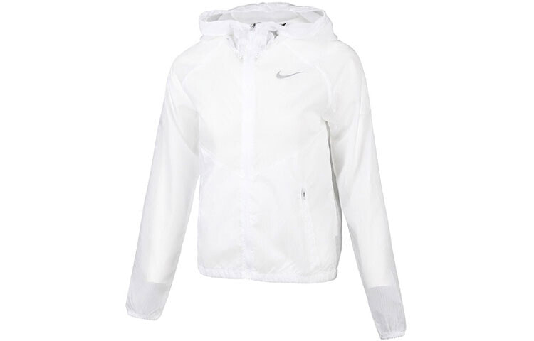 Nike 拉链开襟连帽跑步夹克 女款 白色 / Куртка Nike Trendy_Clothing Featured_Jacket CZ2834-100