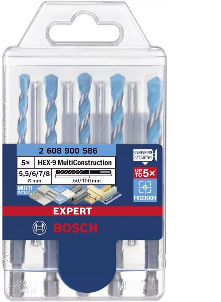 Bosch Hex-9 Multiconstruction Drill Set 5 ПК.