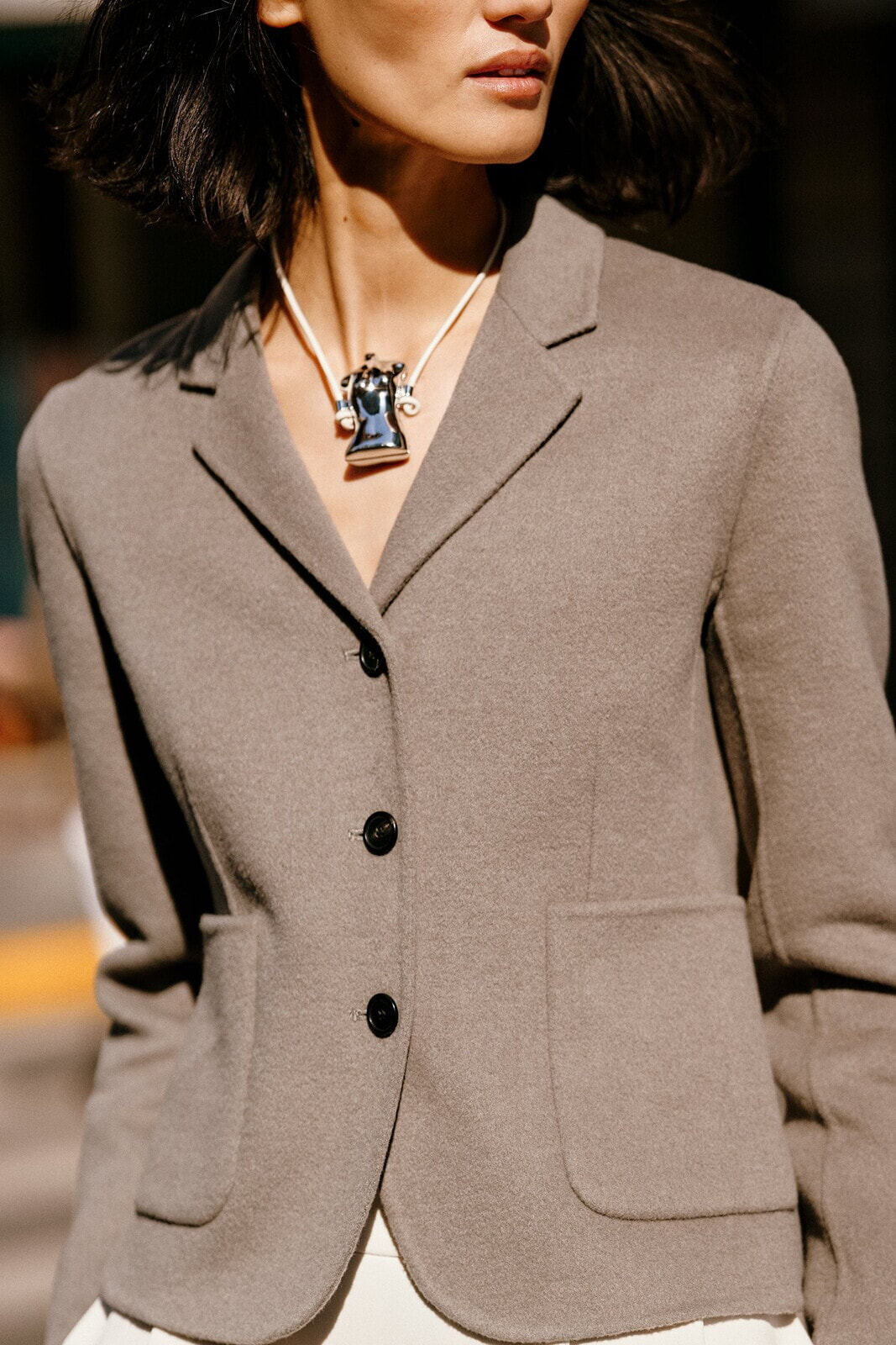 Necklace with bust pendant