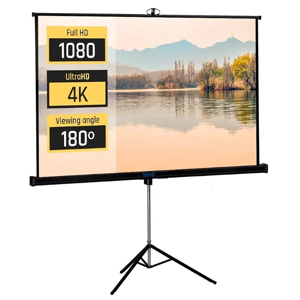 IGGUAL 180x180 cm 100´´ Projection Screen With Tripod