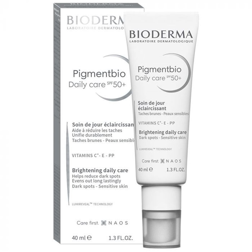 Bioderma Pigmentbio Daily Care SPF50+ Осветляющий крем против пигментных пятен, для чувствительной кожи 40 мл
