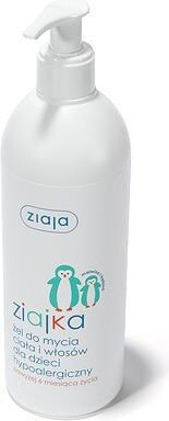 Ziaja Ziajka Гипоаллергенный гель для тела и волос для детей  400 мл