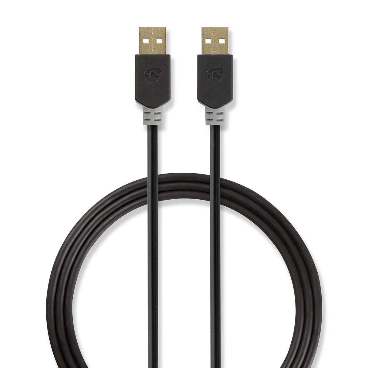 Nedis CCBW60000AT20 USB кабель 2 m 2.0 USB A Антрацит