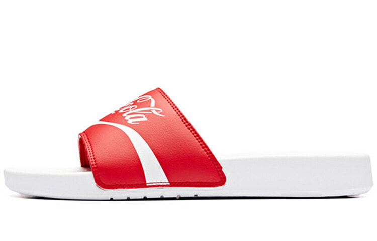 Coca-Cola/可口可乐 x Anta安踏 运动拖鞋 男款 白红 / Спортивные тапочки Coca-Cola x Anta, модель 91926983-18,