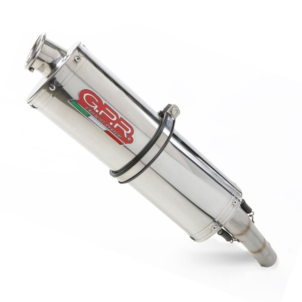 GPR EXHAUST SYSTEMS Trioval Triumph Tiger 800 17-20 Homologated Stainless Steel Slip On Muffler