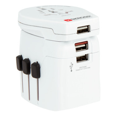 Skross PRO Light 3x USB адаптер сетевой вилки Универсальная Белый 1.302555