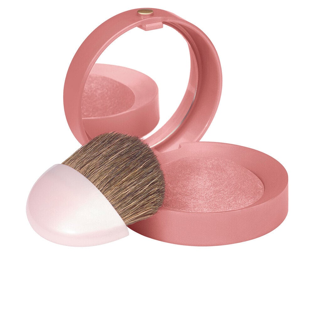 Bourjois Little Round Pot Blusher Powder No. 074 Rose Ambre Компактные легкие румяна 2,5 г + кисточка