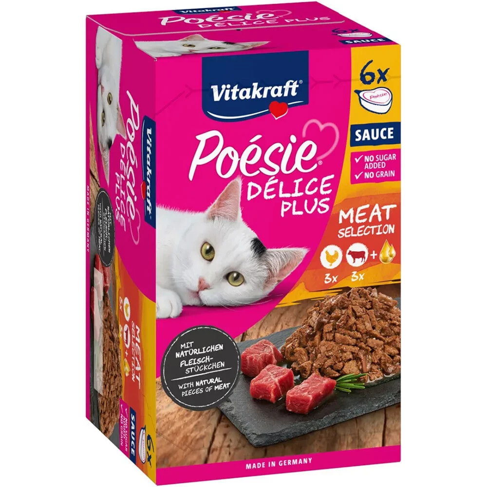 VITAKRAFT Poesie Delice Plus Chicken And Beef wet cat food 6x85g