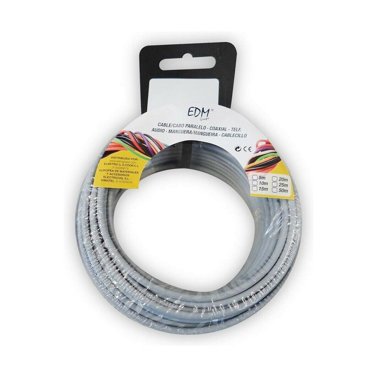Cable EDM Grey 15 m 1,5 mm