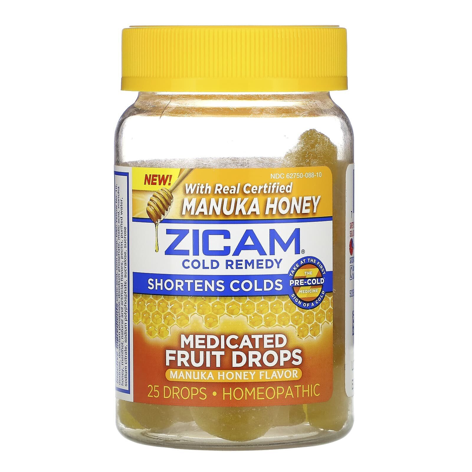 Zicam, Cold Remedy, Medicated Fruit Drops, Ultimate Orange, 25 Drops