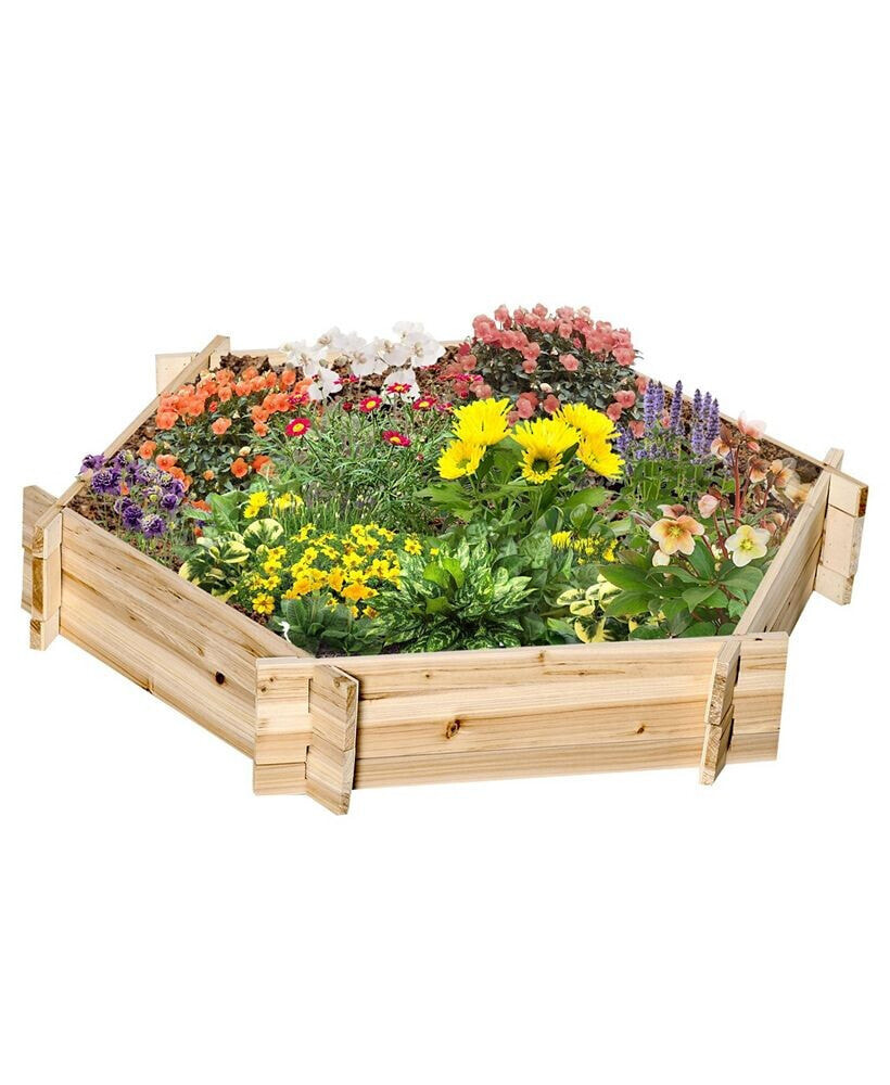 Outsunny garden Bed, Wooden 36