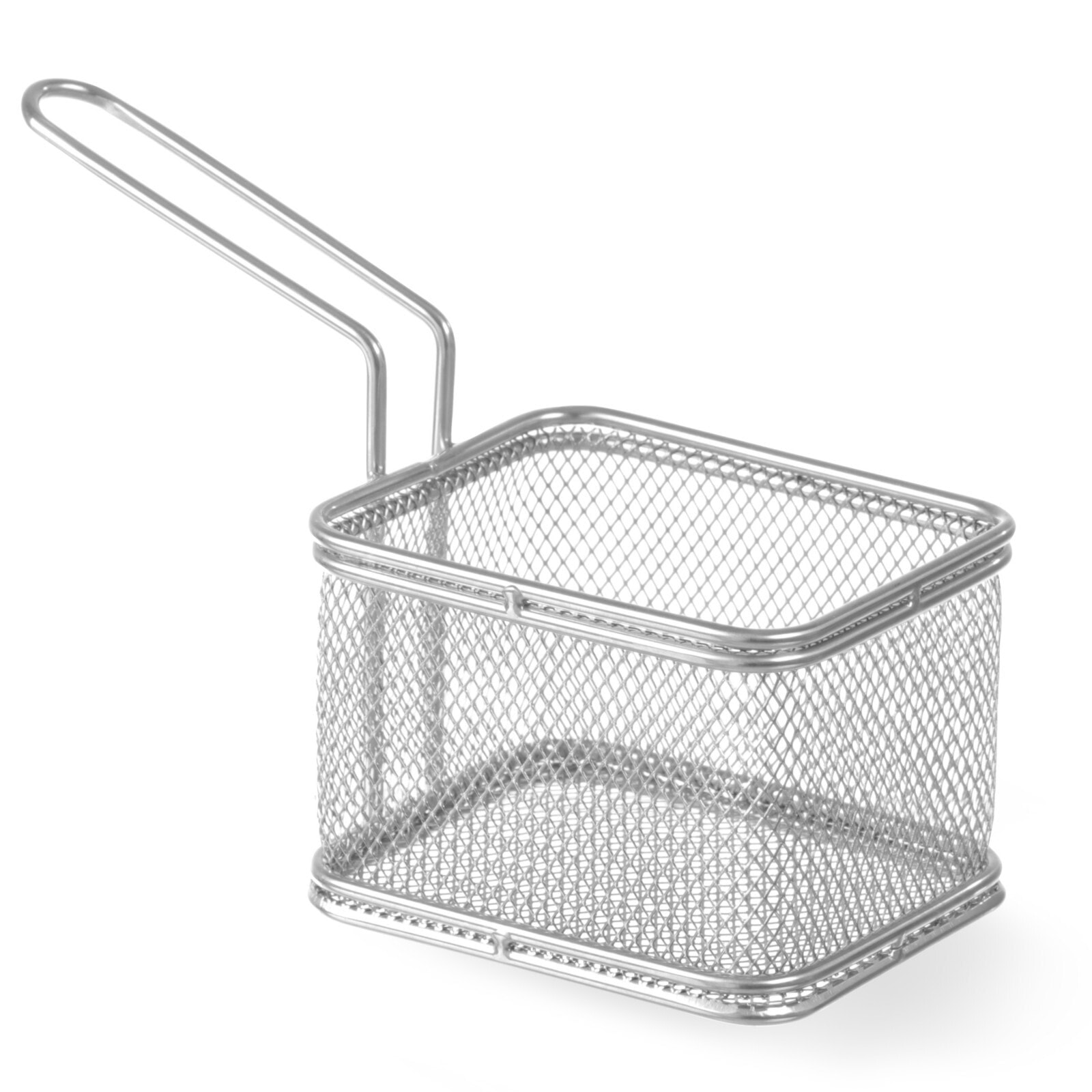 Miniature basket for fried snacks, stainless steel 100x80x75mm - Hendi 426425
